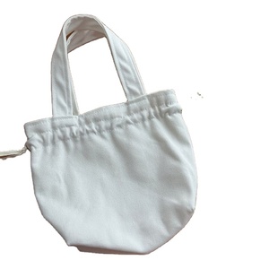 Custom Canvas <b>Drawstring</b> <b>Bag</b> PP Webbing Handle Lightweight <b>Small</b> (20-30cm) Letter Pattern Travel Cosmetic <b>Bag</b> for Wedding - Product Image 1