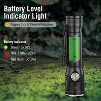 Lampe torche tactique LED haute luminosité 2050LM en alliage d'aluminium rechargeable, lampe de camping, LED Samsung 351B, 5 modes, Type-C, IP68