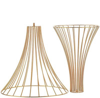 Support à fleurs géométrique doré en fer de 100 cm de haut, idéal pour centre de table de mariage, présentoir floral pour événements et décorations de toile de fond
