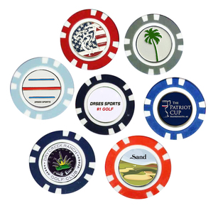 Fichas de Póker Magnéticas de ABS de 40 mm con Impresión UV en 15 Colores, con Logotipo Personalizado, Marcadores de Pelota de Golf - Product Image 3