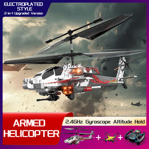 Helicóptero y cuadricóptero RC 2 en 1 Dwi Dowellin, helicóptero a control remoto, 10 minutos de tiempo de vuelo, luces LED y función de retención de altitud - Product Image 2