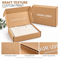 Boîte d'expédition en carton ondulé personnalisée en papier kraft avec logo en feuille blanche, boîte d'expédition pour e-commerce avec impression de code QR