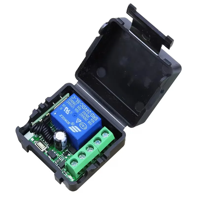 Hot 1 CH Wireless RF Remote Control Switch Transmitter with LED DC12V 10A Relay & Receiver Module 433mhz Features Learning Code