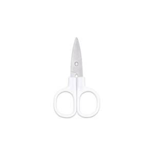 Mini ciseaux à fil en acier inoxydable 2,5 pouces avec manche blanc pour travaux manuels et couture - Product Image 5