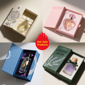 Botellas de perfume mate de 5ML con caja de tapa magnética Juego de descubrimiento con forro de esponja reciclada Esencial para el almacenamiento de fragancias - Product Image 2