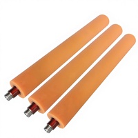 Rouleau en caoutchouc à dureté personnalisée PU Silicone EPDM SBR NBR pour machines d'impression, de laminage et pièces de rechange industrielles