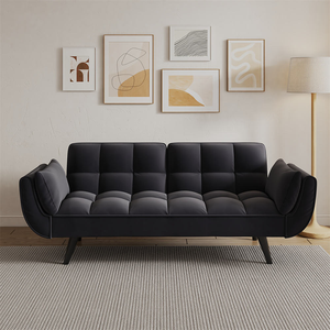 Sofá <span class=keywords><strong>Cama</strong></span> Reclinable Extensible Moderno de 2 Plazas con Diseño Cremoso para Uso en Hoteles, Salas de Estar y Apartamentos - Product Image 4