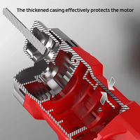 Vibrateur à béton sans fil alimenté au lithium 21V 7.5Ah Vibrateur à ciment électrique de 1,5 mètre