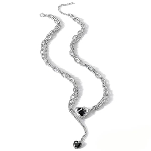 Nuevo Collar de Cadena con Colgante de Corazón Simple, Estilo Hiphop, de Acero Inoxidable para Hombre, Joyería de Moda al por Mayor, Venta Caliente 2026 - Product Image 5