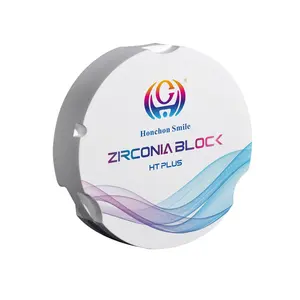 Zirkonzahn pmma सीएडी कैम डिस्क 95mm दंत Zirconia के एचटी प्लस ब्लॉक उच्च शक्ति 1350MPA और 39% translucency