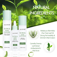 Kit de soins anti-acné pour le visage à l'arbre à thé bio naturel beauté coréenne Anti-acné hydratant