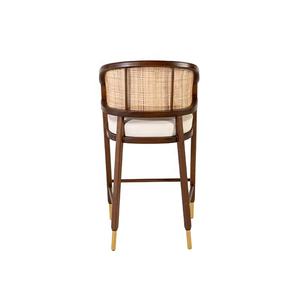 Tabourets <span class=keywords><strong>de</strong></span> <span class=keywords><strong>bar</strong></span> nordiques en <span class=keywords><strong>rotin</strong></span> PE <span class=keywords><strong>de</strong></span> Chine pour chaises <span class=keywords><strong>de</strong></span> salle à manger modernes en bois <span class=keywords><strong>de</strong></span> restaurant d'hôtel - Product Image 4