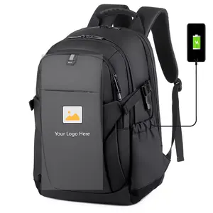 Эргономика черный повседневную жизнь нейлон Смарт зарядка через Usb ноутбук рюкзак сумка для ноутбука рюкзак для путешествий, для лазанья по горам, школьная сумка