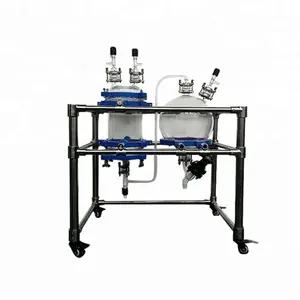 Manufacture Double Layer 200 Liter Glass Reactor 200l Chemical Double Layer 200 Liter Glass Reactor