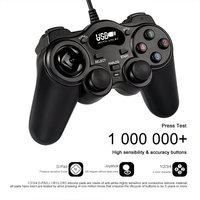 Manette de jeu filaire USB PC850 en gros avec poignée vibrante Joystick pour PC et accessoires de console pour jouer à des jeux