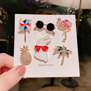 Cô Gái Trang Sức Tùy Chỉnh Đầy Màu Sắc Hướng Dương Smiley Kim Loại Ve Áo <span class=keywords><strong>Pin</strong></span> Phim Hoạt Hình Giải Thưởng Huy Hiệu Men <span class=keywords><strong>Pin</strong></span> Nhà Sản Xuất - Product Image 3