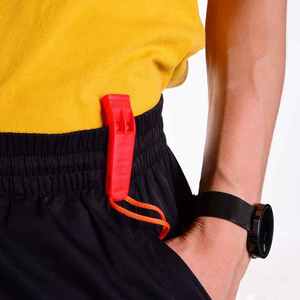 Silbato de rescate de emergencia fuerte silbato de chaleco salvavidas para deportes acuáticos <span class=keywords><strong>buceo</strong></span> senderismo Camping silbatos naranjas con cordón - Product Image 2