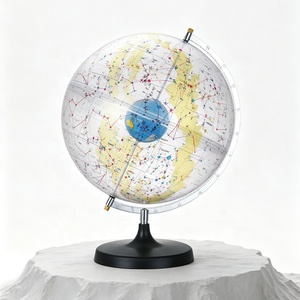 <span class=keywords><strong>Globo</strong></span> Celeste Transparente de Plástico con Mapa de Estrellas y Tierra, 320 mm de Diámetro, Giratorio 360°, con Soporte y Escala - Product Image 1