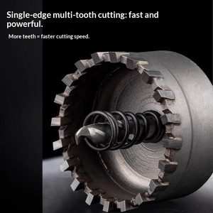 Broca de Acero de Tungsteno con Múltiples Dientes, Broca para Tubos Redondos de Acero Inoxidable con Vástago Hexagonal, Escariador de Aleación de Aluminio de 19.5mm 22.5mm - Product Image 3