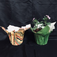 Décoration intérieure BOPP couvercle de Pot de fleur pour plantes couvercle en plastique fabricant d'usine rond léger bureau fleur plante décoration