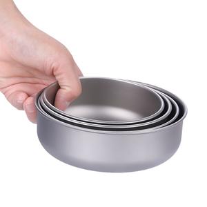 Juego de utensilios de cocina de titanio puro ligero y portátil Plato y tazón <span class=keywords><strong>para</strong></span> el hogar de múltiples capacidades apilables y fáciles de usar - Product Image 5