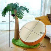 Griffoir-lit pour chat durable, respirant, en sisal, rond, anti-déchirure, taille extra-large, jouet pour chat toutes saisons