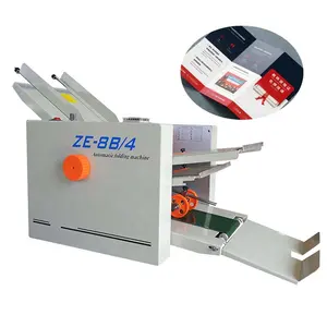 Machine de pliage de papier A4 commerciale pour manuel d'instruction de pliage avec prix d'usine