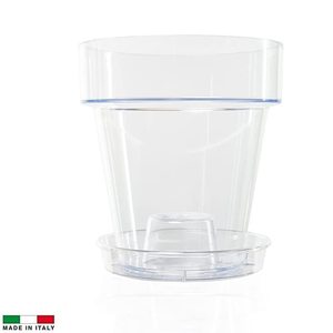 Substrat pour orchidées 10 L haute drainage avec pot et soucoupe transparents - Product Image 4