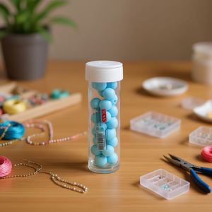 Perline Ilan Abalorio 10Cm Blu Macaron per Creazione di Gioielli - Product Image 2