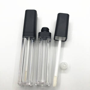 Tubes blancs vide à coins arrondis et carrés pour rouge à lèvres, pièces, conteneurs avec baguettes, tube à gloss liquide, utilisation cosmétique, 6ml - Product Image 6