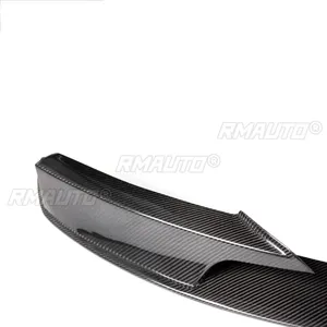 ลิ้นกันชนหน้ารถยนต์สำหรับ BMW F30 F31 F35 ซีรีส์ 3 ปี 2012-2018 รุ่น M Sport Splitter Diffuser Spoiler ลายคาร์บอนไฟเบอร์ สีดำเงา - Product Image 2