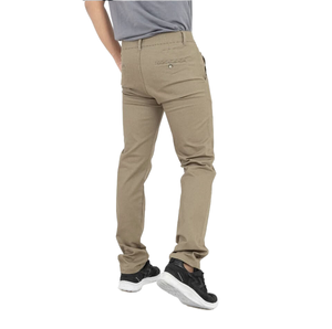 KY Pantalones chinos ajustados para hombre Pantalones de negocios de pierna recta Ropa de oficina informal Diseño frontal plano - Product Image 4