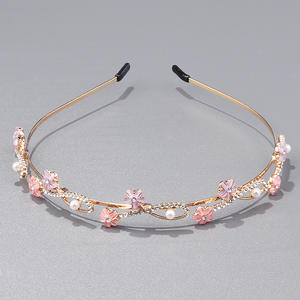 Bandeaux à cheveux double couche, accessoires de cheveux de mariage, bandeaux en perles et strass, coiffures de mariée - Product Image 3