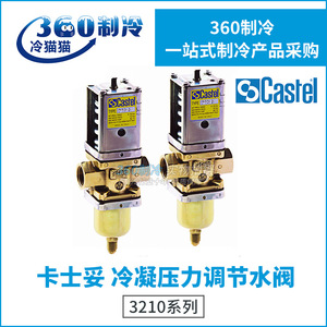 Vanne de réduction de pression Castel 3210/03 3210/04 3210/06 DN1 PN0.6 en acier au carbone, raccord à bride, double action - Product Image 5