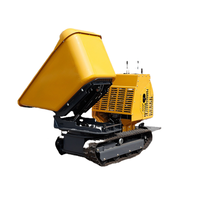 Mini déchargeur de petit site de remorque concrète hydraulique de déchargeur avec le mini camion à benne basculante rotatoire de levage élevé