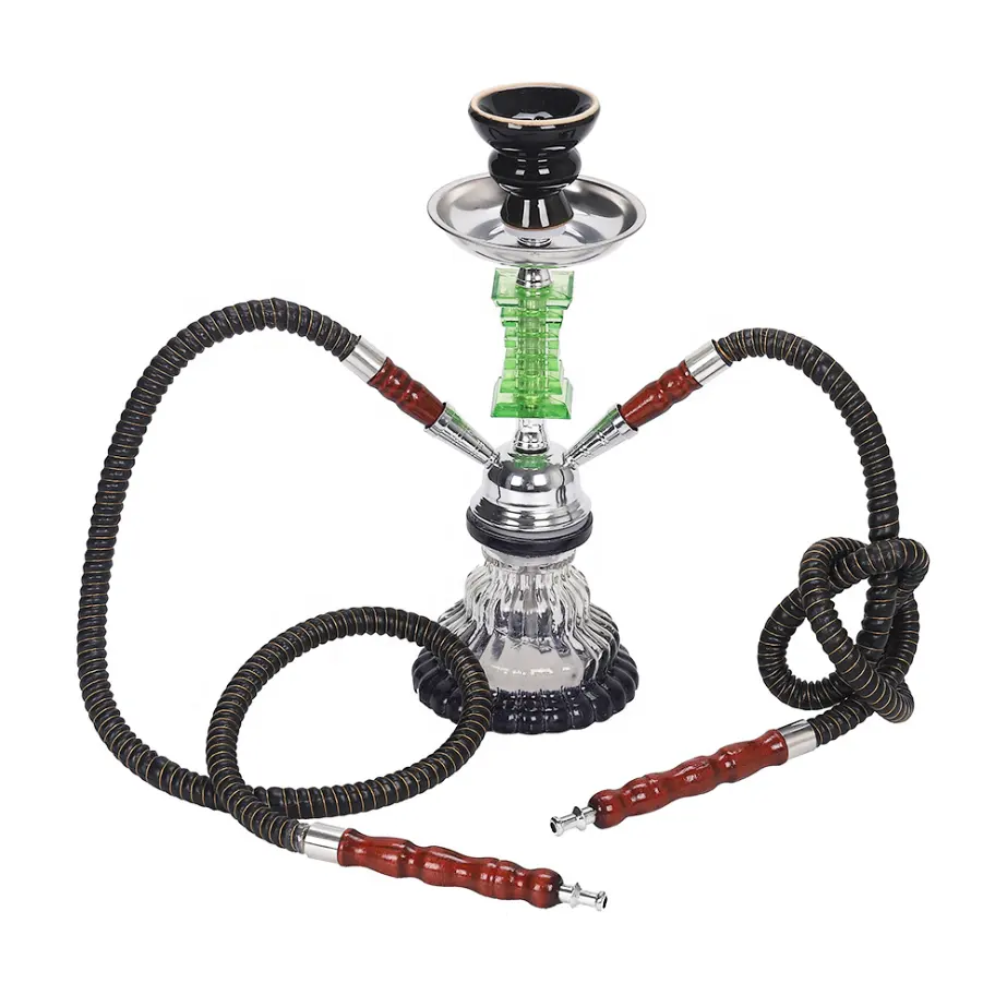 Nhà Máy Trực Tiếp Hookah Set Bar Party Nhà Hàng Trung Đông Ả Rập Glass Pot Gốm Bát Ống Nhỏ Đôi Ống Hookah Ống