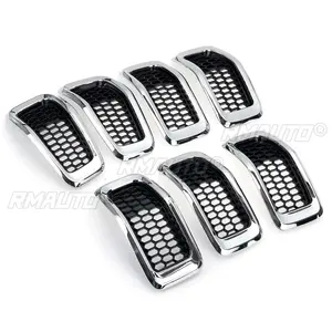 Rejillas Delanteras de ABS para Jeep Cherokee 2014 2015 2016 2017 2018, Rejilla Deportiva Exterior - Product Image 3