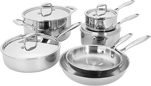 <span class=keywords><strong>Set</strong></span> di Pentole Antiaderenti in Acciaio Inox con Manici Cavi, <span class=keywords><strong>Set</strong></span> da Cucina con Casseruole - Product Image 6