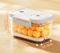 Boîte de conservation sous vide électrique, hermétique, de qualité alimentaire, pour réfrigérateur, pour fruits, légumes et viande