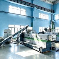 Ligne de production d'extrusion de granulés à partir de flocons de plastique recyclé, système de granulation de plastique PP PE à une seule étape