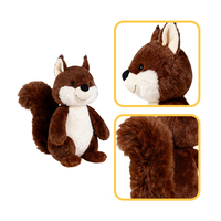 Poupée d'animal en peluche en coton confortable de petite grande taille personnalisée amusante Jouet en peluche écureuil mignon