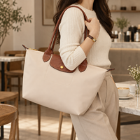 Sac à bandoulière tendance pour femme en PU imperméable avec fermeture éclair et fermoir, idéal pour le quotidien, le bureau et le shopping