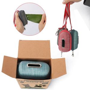 Sacs à déjections canines biodégradables avec distributeur, sacs à crottes pour chien en stock, jaunes, produits de nettoyage et de toilettage durables pour animaux de compagnie, HDPE, PE - Product Image 4