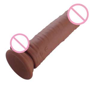 Siliconen Dong-Superieure 10 Functie Vibrerende Realistische Dildo One-Key Burst Waterdichte Lage Ruis Niet-Latex Usb Oplaadbare Seks - Product Image 3