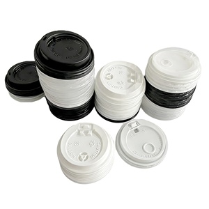 80mm/90mm Disposable Eco-Friendly Food Grade Plastic PP/PS <b>Coffee</b> Cup Lids for Hot/Cold Drinks - Product Image 2