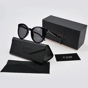 YT13824 Wholesale Brand Triangle Glasses Case Set Personalized Sunglasses Case Set Custom Logo Eyeglasses Spectacle Case Box