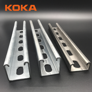 Saluran C logam Stainless Steel, saluran Strut polos berlubang tunggal Ss304 - Product Image 1