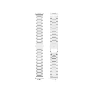 Tres enlaces de cuentas Metal Acero inoxidable Reemplazo <span class=keywords><strong>Smartwatch</strong></span> Pulsera inteligente Correa de banda para <span class=keywords><strong>Huawei</strong></span> Watch <span class=keywords><strong>Fit</strong></span> - Product Image 4