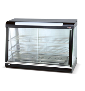 Vetrina Riscaldata Multifunzione Controllata da Microcomputer in Acciaio Inox per Panini e Hot Dog con Display in Vetro e Alimentazione Elettrica - Product Image 3