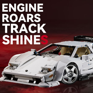 Kbox 10547 <b>Plastic</b> Sports Car Model Building <b>Block</b> Set 800+ Pieces Adult Assembly Toy Gift - Product Image 2